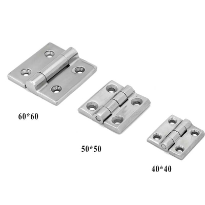 bisagras de puerta de acero inoxidables resistentes de la máquina de las bisagras SUS304 SUS316 de 60*60m m