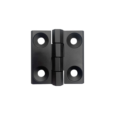 Bisagras de puerta resistentes de gabinete del metal del negro ISO9001 50*50*5m m