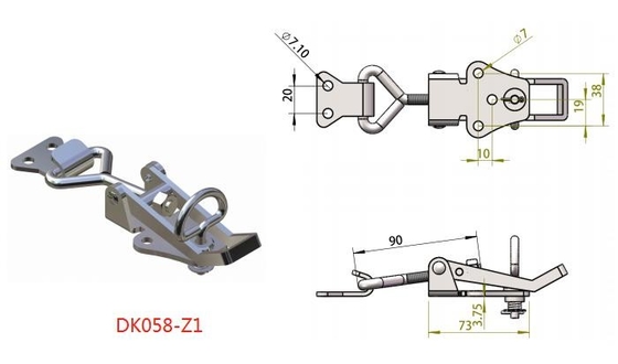 La palanca de acero inoxidable ajustable del SGS traba el moho anti Y \ Rod roscado en forma de &quot;U&quot;