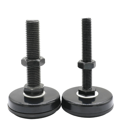 A prueba de herrumbre resistente de nivelación ajustable electroforético de los pies del negro M12